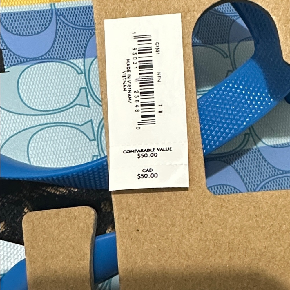 Coach Signature Blue Clogs - Picture 5 of 6
